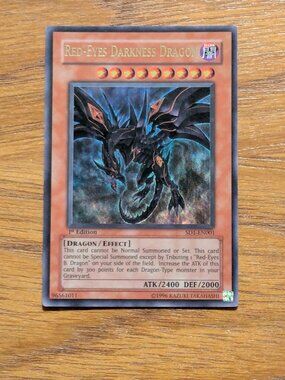 Red-Eyes Darkness Dragon SD1-EN001 Ultra Rare 1ST EDITION Yu-Gi-Oh! YuGiOh